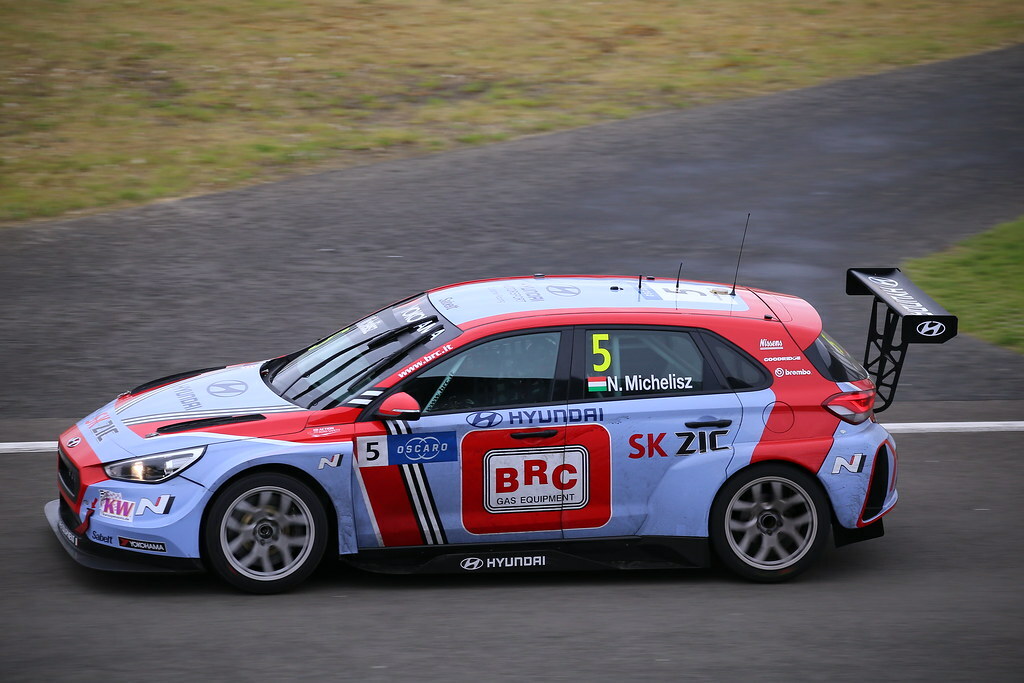 IXO-MODELS GTM141 Scale 1/43 | HYUNDAI i30 N TCR N 8 WTCR SEASON 2019 A.FARFUS LIGHT BLUE RED
