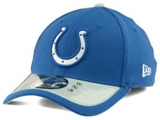 Indianapolis Colts New Era 39Thirty NFL Sideline Flex Fit Blue hat cap size S/M