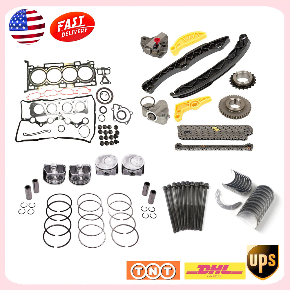 G4KJ Timing Chain Kit Rings Piston Gasket Set Head Bolt Bearings for
