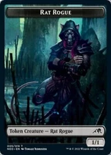 10 Token Cards - RAT ROGUE - Kamigawa: Neon Dynasty (NEO) - Magic MTG FTG