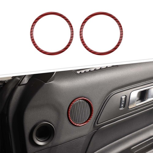 2 Anneaux De Cadre Haut-parleur Avant Rouge Pour Honda Civic 2016-2019 - Neuf