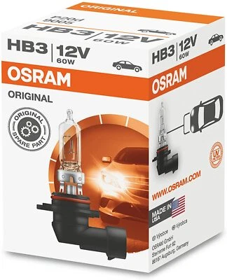 `2 X Osram HB3 (9005) Original Standard Replacement Bulb 12V 60W P20d 9005-01B - Image 1 of 4