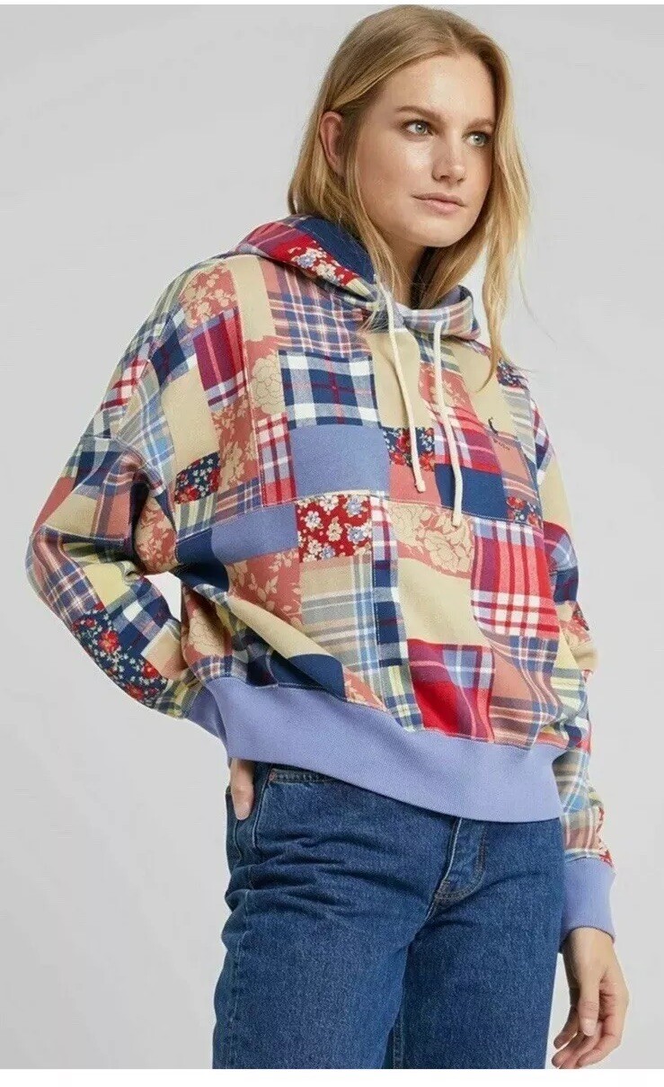 POLO RALPH LAUREN BLUE LABEL PATCHWORK FLEECE MUL… - image 1