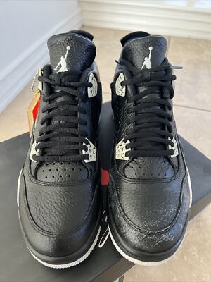 Nike Air Jordan IV 4 Retro Black Oreo 2015 Mens Size 9.5 DS Brand