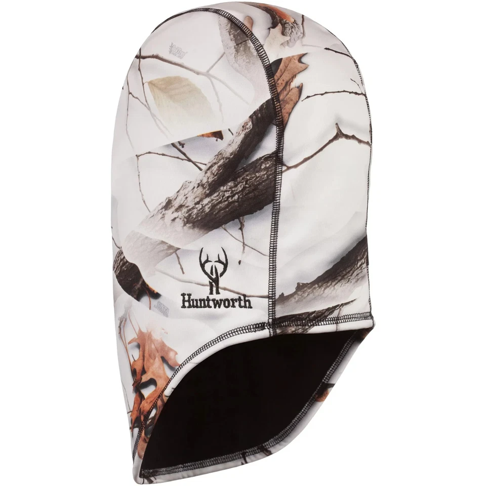 Huntworth Snow Camo Reversible Balaclava Snow Camo/Black - Image 2 of 2