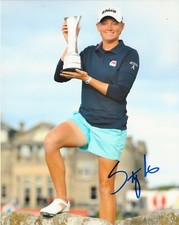 LPGA GOLFER STACY LEWIS HAND SIGNED 8x10 PHOTO w/COA WOMEN'S GOLF PROOF 