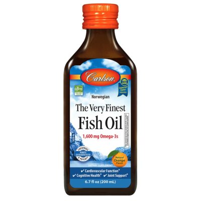 Carlson Labs The Very Finest Fish Oil 1600mg Omega-3s Natural Orange 200ml