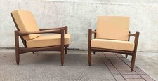 Paire de fauteuils scandinaves Années 60 refaits à neuf