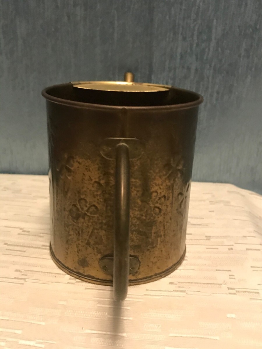 Vintage 1986 FTDA Brass Pitcher Water Can Garden Decor Nijhof