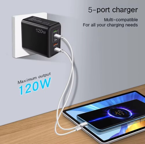 USB, USB-C Ladegerät Fast Charging Adapter 120W - Picture 4 of 5