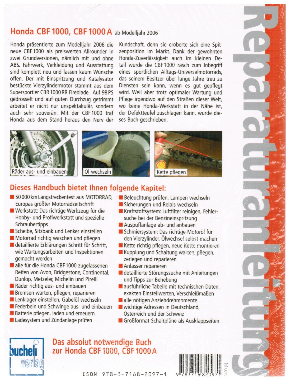 Thumbnail - Buch Reparaturanleitung Honda Cbf 1000 Cbf 1000 A Mit Abs Ab Mj. 2006