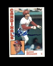 Glenn Brummer Hand Signed 1984 Topps St.Louis Cardinals Autograph