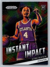 Kobe Bufkin Rookie Instant Impact Insert Hawks 2023-24 Panini Prizm Basketball
