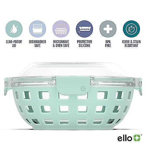 DuraGlass Food Storage Glass Lunch Bowl - Meal Prep Container with Silicone S... - Picture 3 of 9