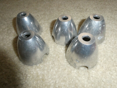 Lot of 5 RC Airplane Accessories Veco Metal 2 Blade Spinners 2'' Wide NOS