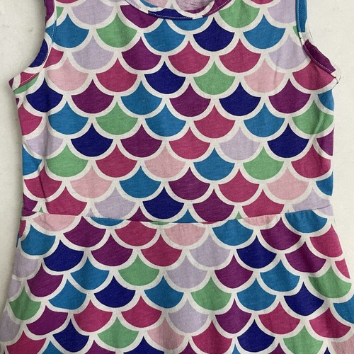 Wonder Nation Girls Butterflies & Mermaid Sleeveless Summer Dresses Sz M (7-8) - Picture 5 of 10