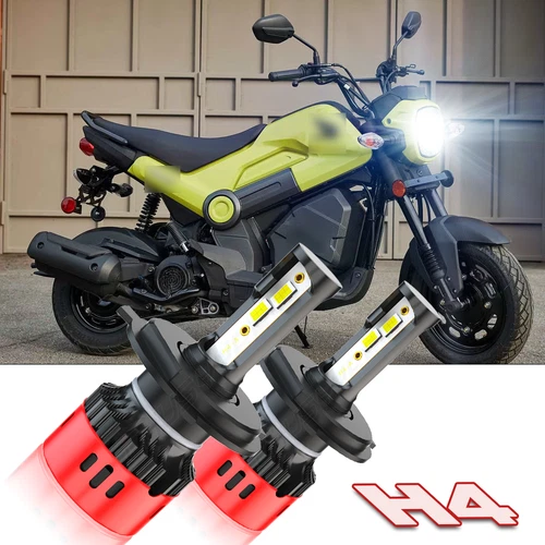 H4 LED Headlight Motorcycle Bulbs Hi/Lo Beam For Honda 2022 2023 NAVI Scooter