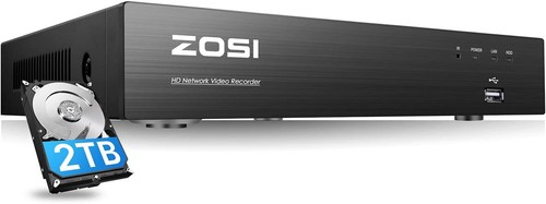 ZOSI 4K 8MP 8CH PoE NVR Videoüberwachung Rekorder mit 2TB HDD für IP PoE Kamera - Bild 7 von 7