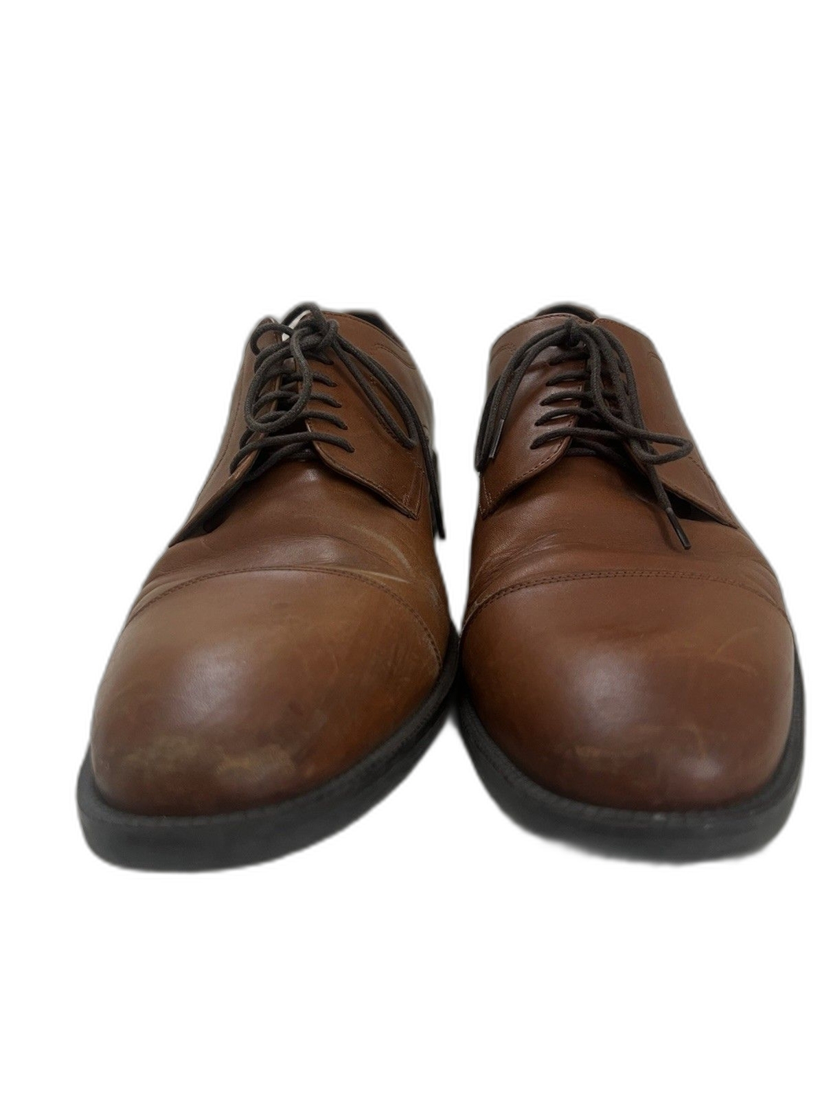 SAOLA Scarpa Oxford Cole Haan uomo 12M pelle moderna Essentials punta a cappuccio marrone LEGGI