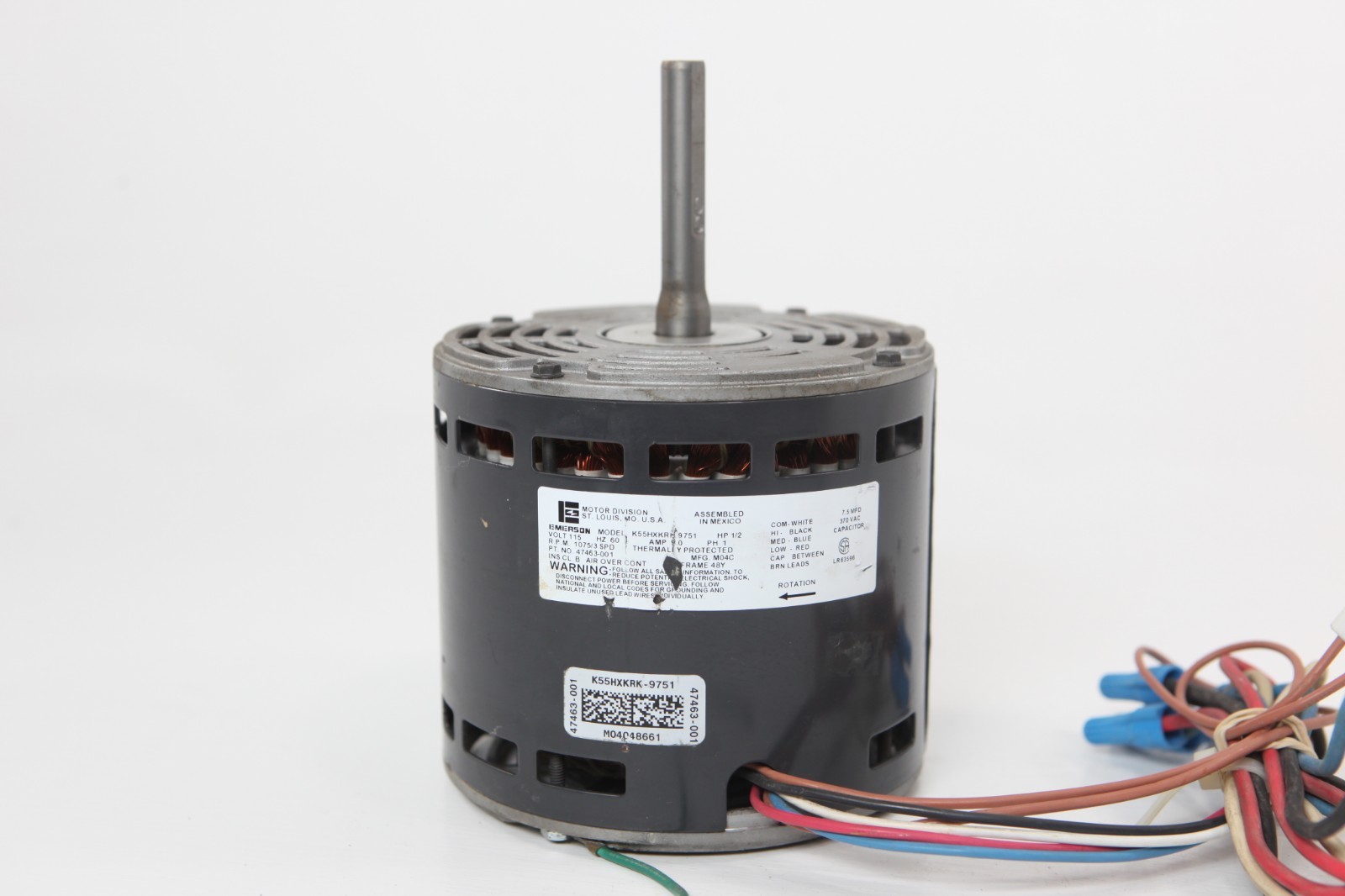 Emerson Furnace Fan Blower Motor 36K20 K55HXKRK9751 47463001 9.0A eBay