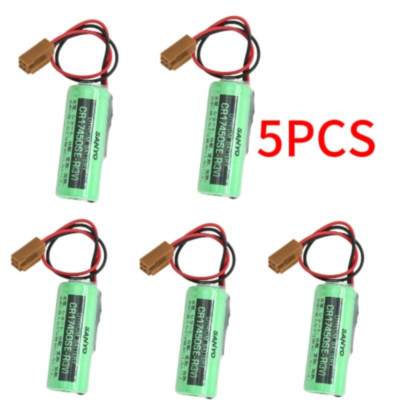 5-Pack CR17450SE-R 3V 2500mAh PLC Batteries - Replacement For FANUC A98L-0031-0012