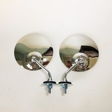 Classic Vintage Mg Style 4 Round Side Fender Door Mirrors - 1pr