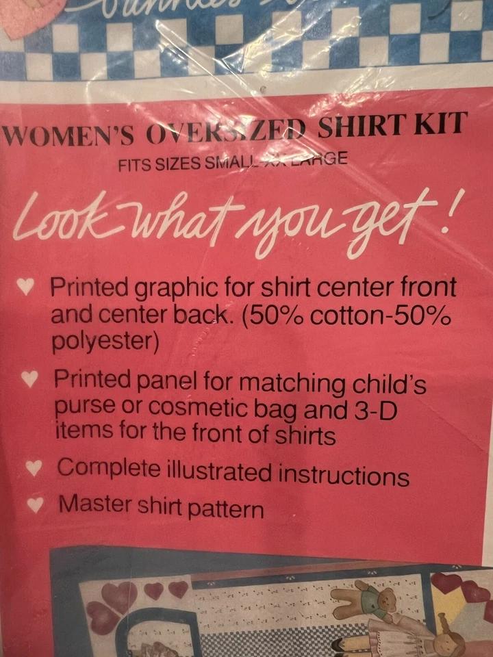 Daisy Kingdom 'Girl with Balloon' Oversized Sweatshirt Sewing Fabric S-XXL - Image 4 of 4