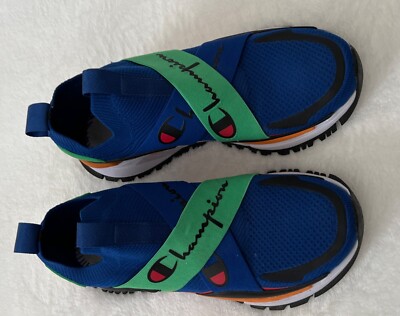 Champion Reflex X Lo Blue Green Multicolor Running Sneakers CP102446M Men's 10 M