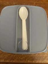 Plastic Sandwich Container Holder With Spoon And Fork 