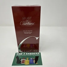 Cartier Must De Cartier Eau De Toilette Spray 3.3 Oz/ 100 Ml for Women