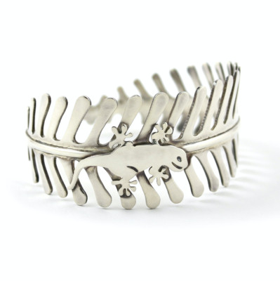 Vintage ACME Studio ''Tropics'' Sterling Silver Bracelet by ADRIAN OLABUENAGA  NEW