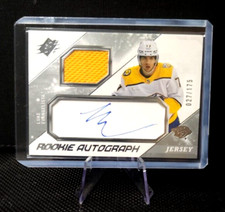 2023-24 Upper Deck SPx LUKE EVANGELISTA Rookie Autograph Jersey RPA #027/175