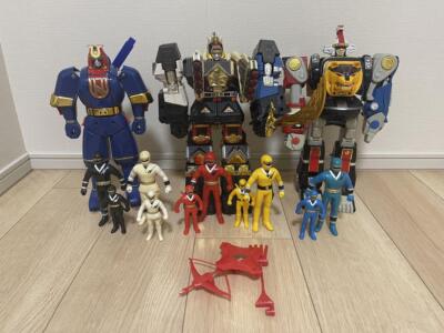 Power Rangers Alien Ninja Kakuranger DX Megazord soft vinyl 13set Bundle Bulk