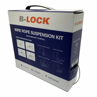 B-Lock Gripple Stahldrahtseil hängendes System HLK-SCHILDER | UK-LAGER