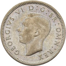Great Britain 6 Pence George VI, 1942 2.7g Original Coin #HUT140