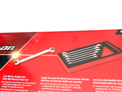 Snap On Tools NEW 13pc SAE / Metric Master Double End Flare Nut Wrench Foam Set - Picture 10 of 10