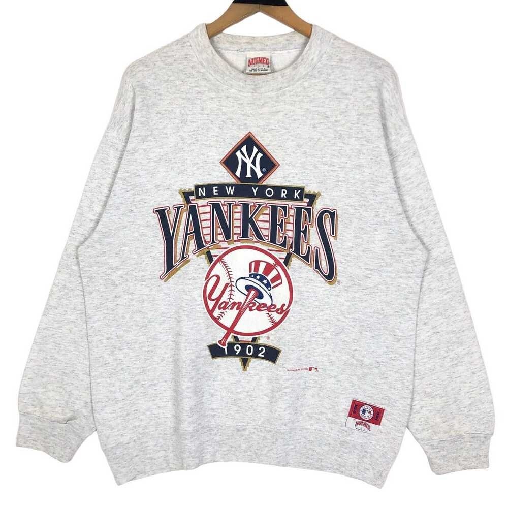 Vintage 90s New York Yankees Navy MLB Crewneck Sweatshirt AN42112  