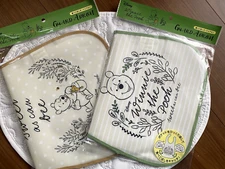 DAISO JAPAN  Disney Pooh collabo popular Baby goods  apron set of 2.