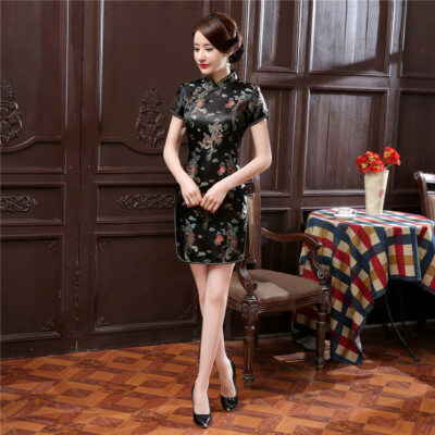 Chinese Traditional Short Cheongsam 
