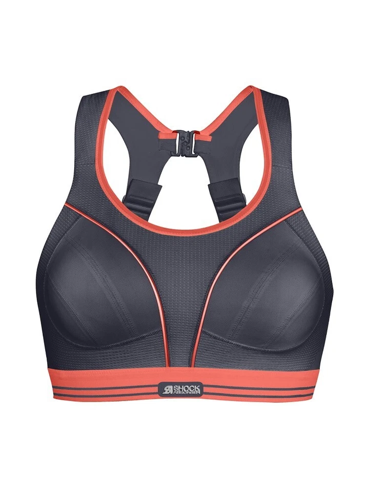 Nuevo Sujetador Deportivo Amortiguador Ultimate Run Gris/Rosa 5044 Varias Tallas Foto 3 de 4