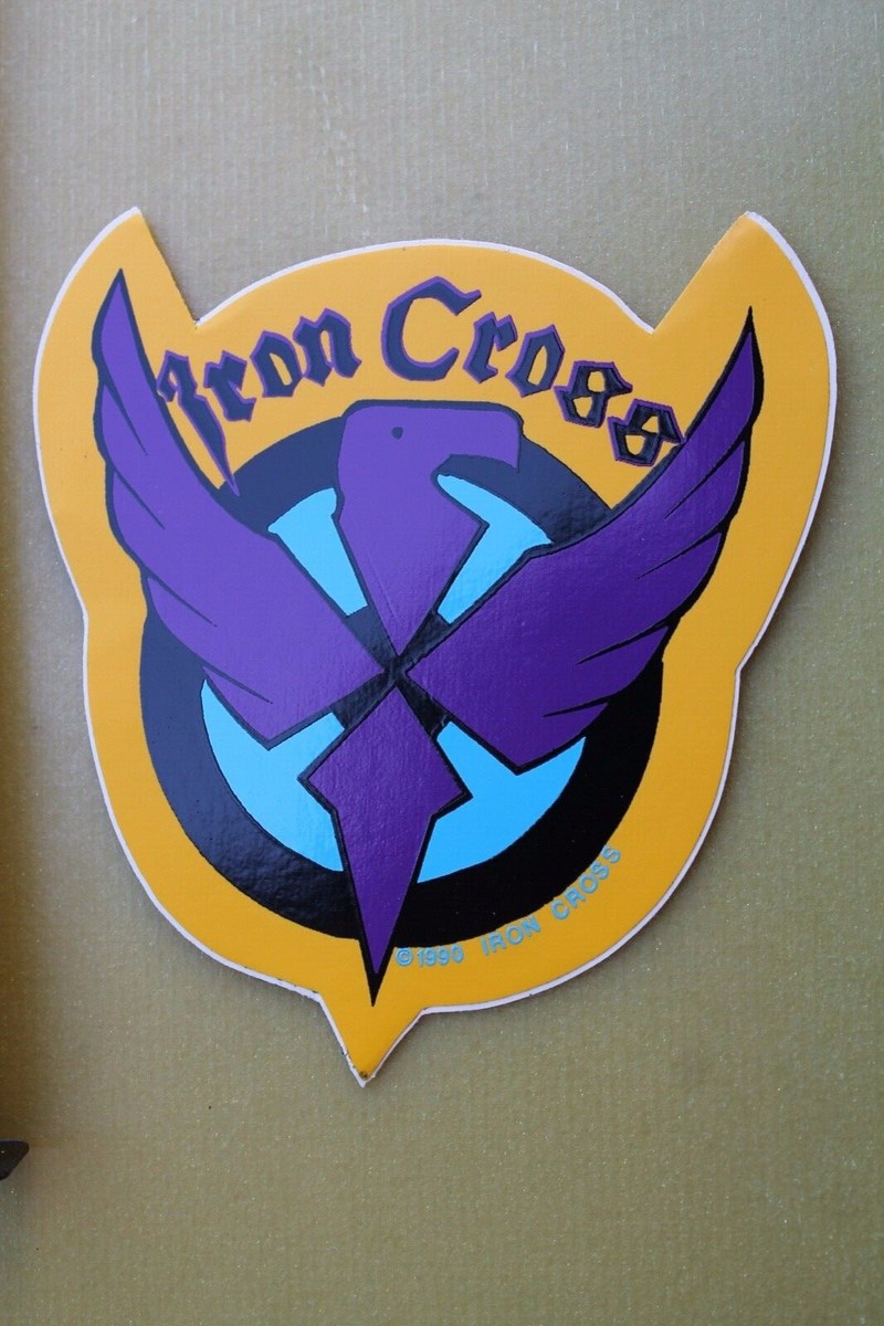 Iron Cross Skateboards Eagle Cross Purple Vintage 1990