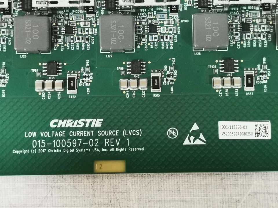 CHRISTIE 015-100597-02 Rev. 1 Low Voltage Current Source PCB Board - Image 2 of 4