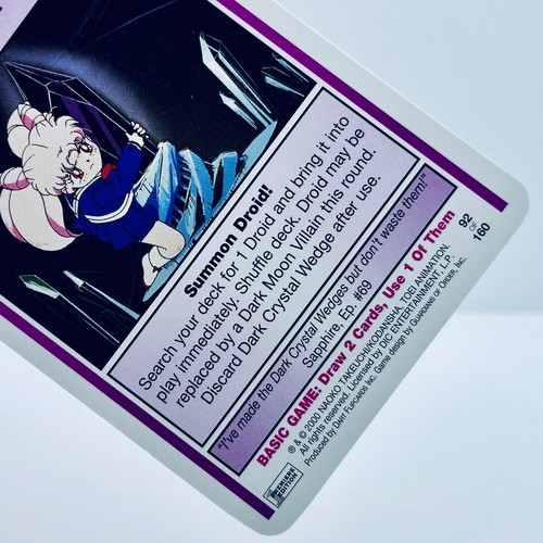 Carta collezionabile Sailor Moon CCG Premier Edition oggetto zeppa cristallo scuro - Foto 4 di 7