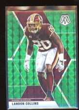 2020 Panini Mosaic Green Prizm Landon Collins #199 Washington