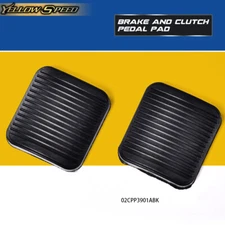2Pcs Brake And Clutch Pedal Pad Kit Fit For Jeep Wrangler YJ TJ Cherokee XJ