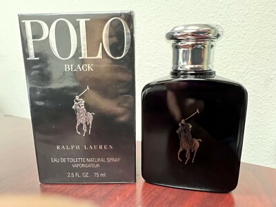 2010 ** POLO BLACK by RALPH LAUREN 2.5 FL oz / 75 ML EDT Spray