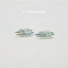 Universal Thread Rhodium-Plated 0.78mm 2 Pin Jack Adapter Premium Fit