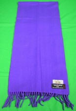 Bill Blass 100 Lambswool Purple Scarf