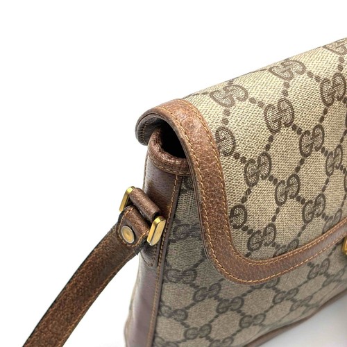 Vintage Gucci Shoulder Bag GG Supreme PVC Leather Authentic - Picture 14 of 24