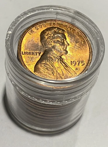 1970's Lincoln Cents Mini Roll (15) Hand Selected Uncirculated 